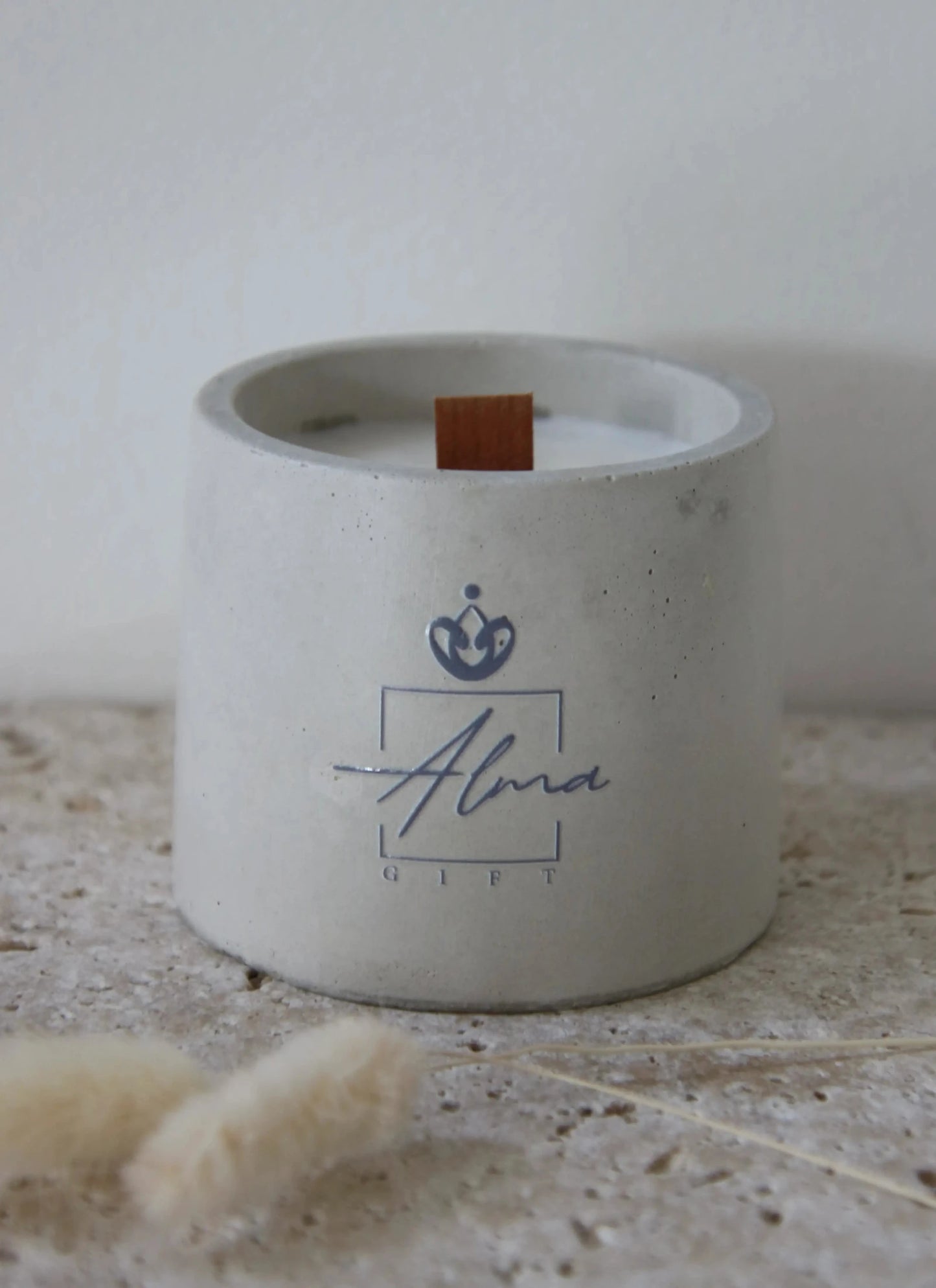 Concrete Cylindrical Candle 2