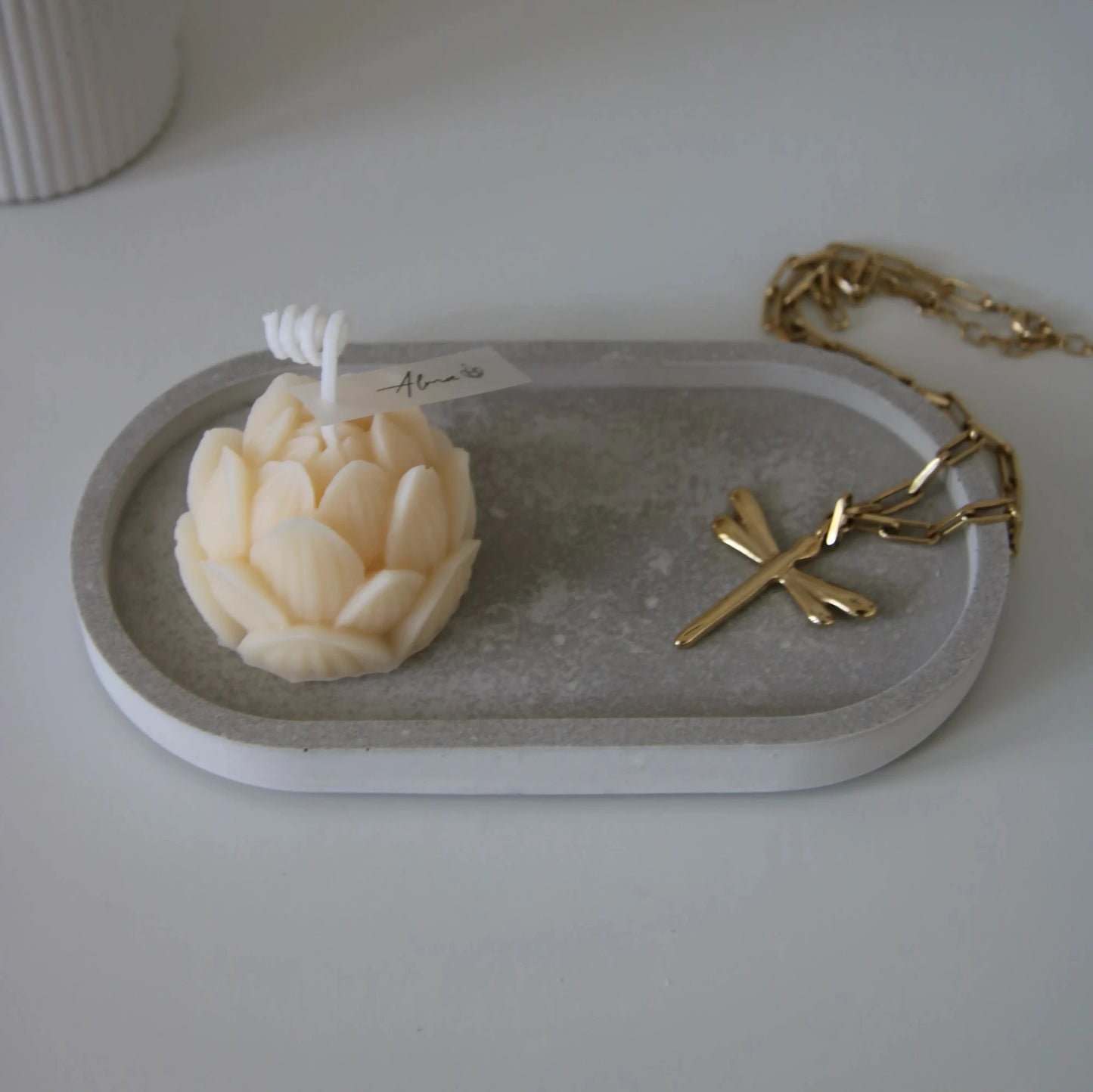 Concrete Rectangular Tray Accessory Artistic