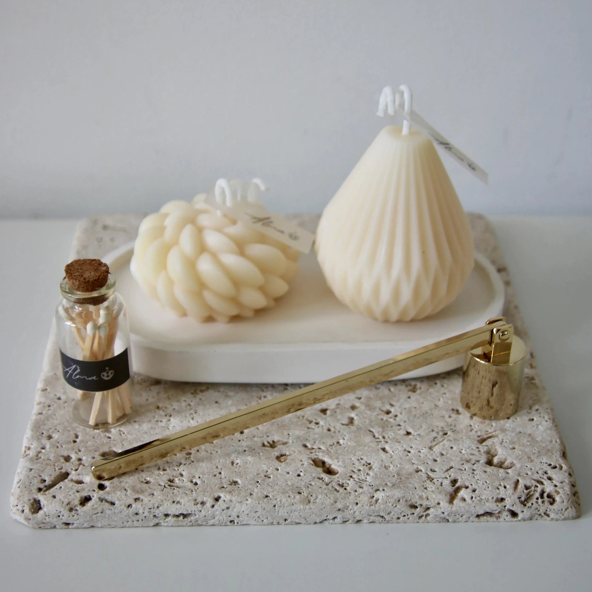 Geometric Pear & Succulent Gift Box Elements