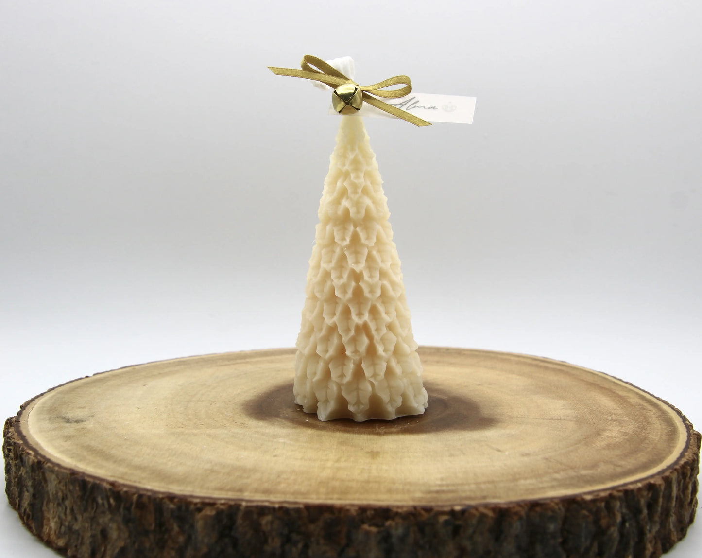 Minimalist holiday tree candle – handcrafted with soy wax – perfect Christmas home accent – Alma Gift