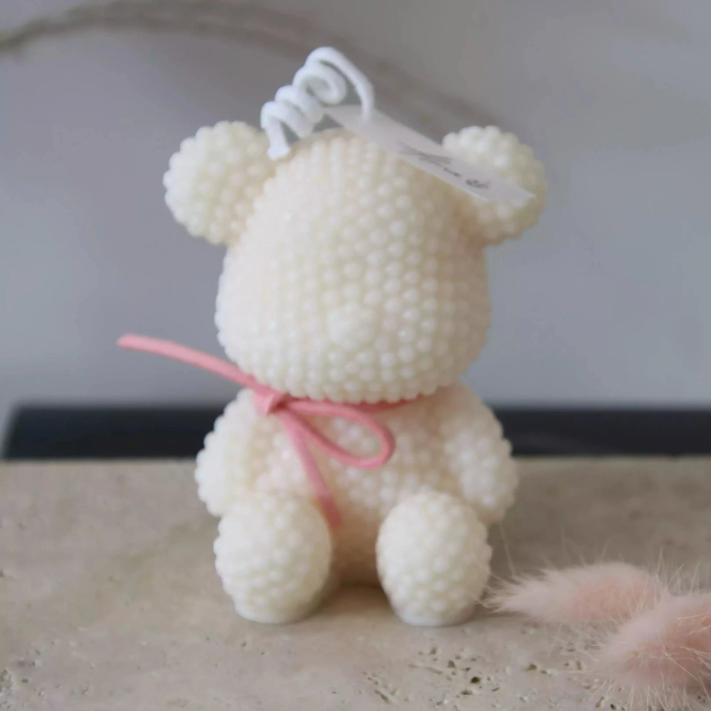 Pearl Bear Candle