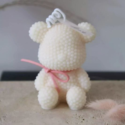 Pearl Bear Candle
