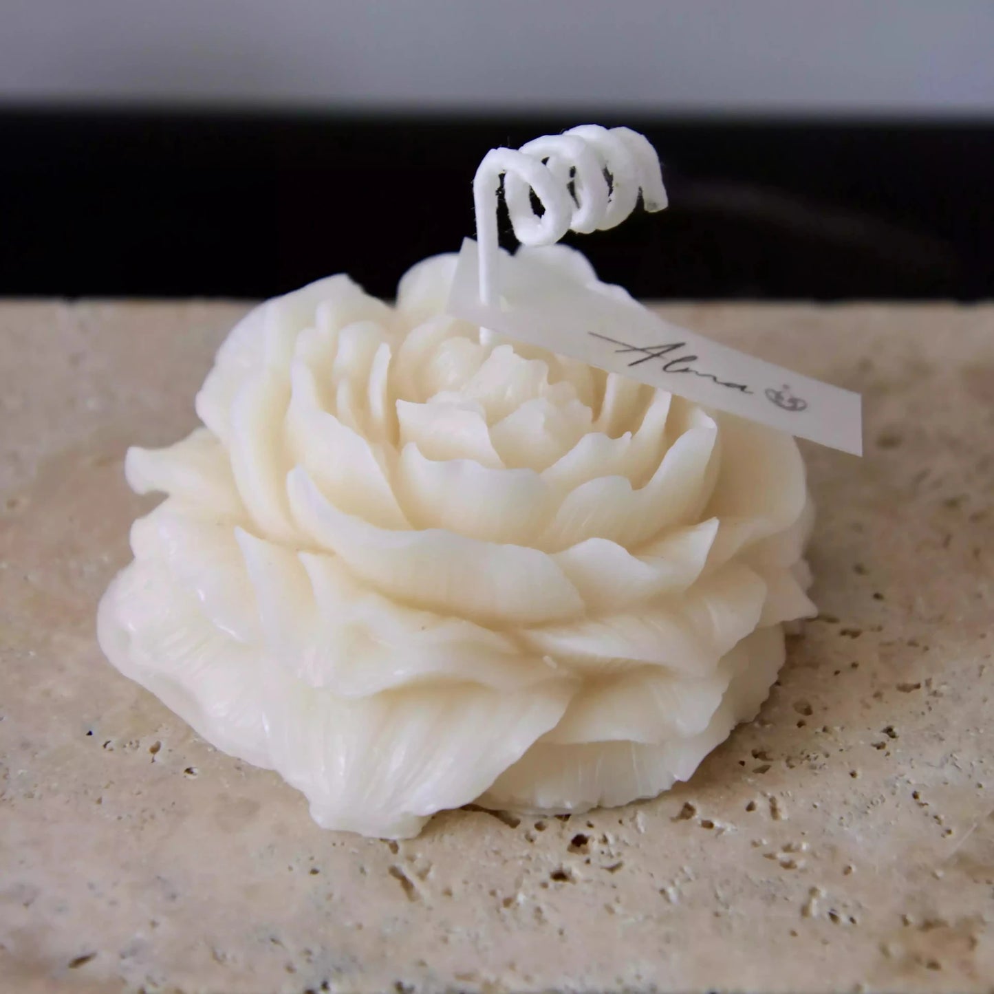 Peony Candle Ivory