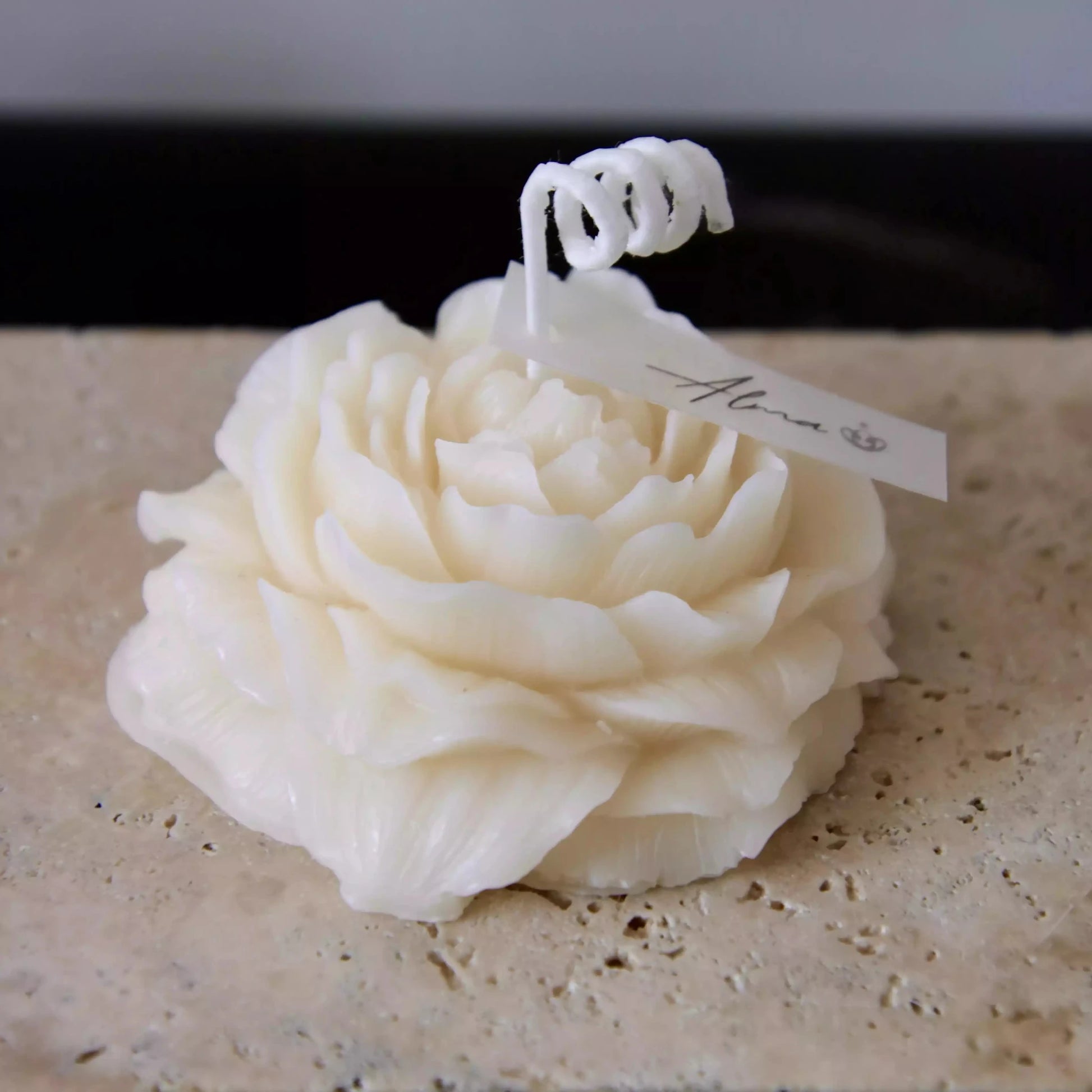 Peony Candle Ivory