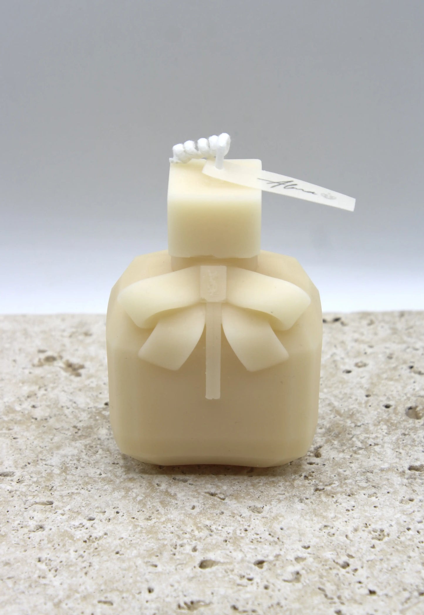 Perfume Bottle Candle Ivory