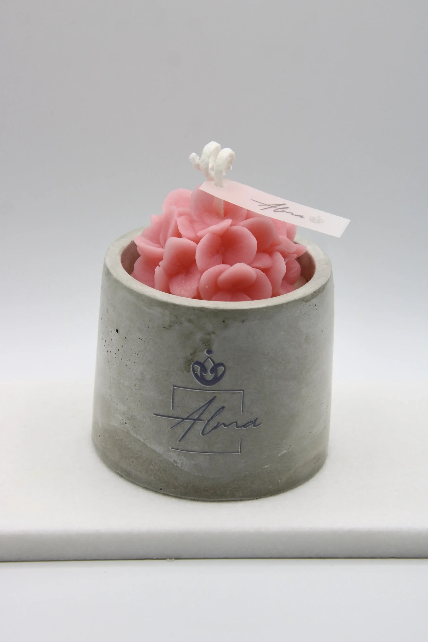 Pink Bouquet Decorative Candle – Love Spell Scent – Floral Home Decor Miami Front