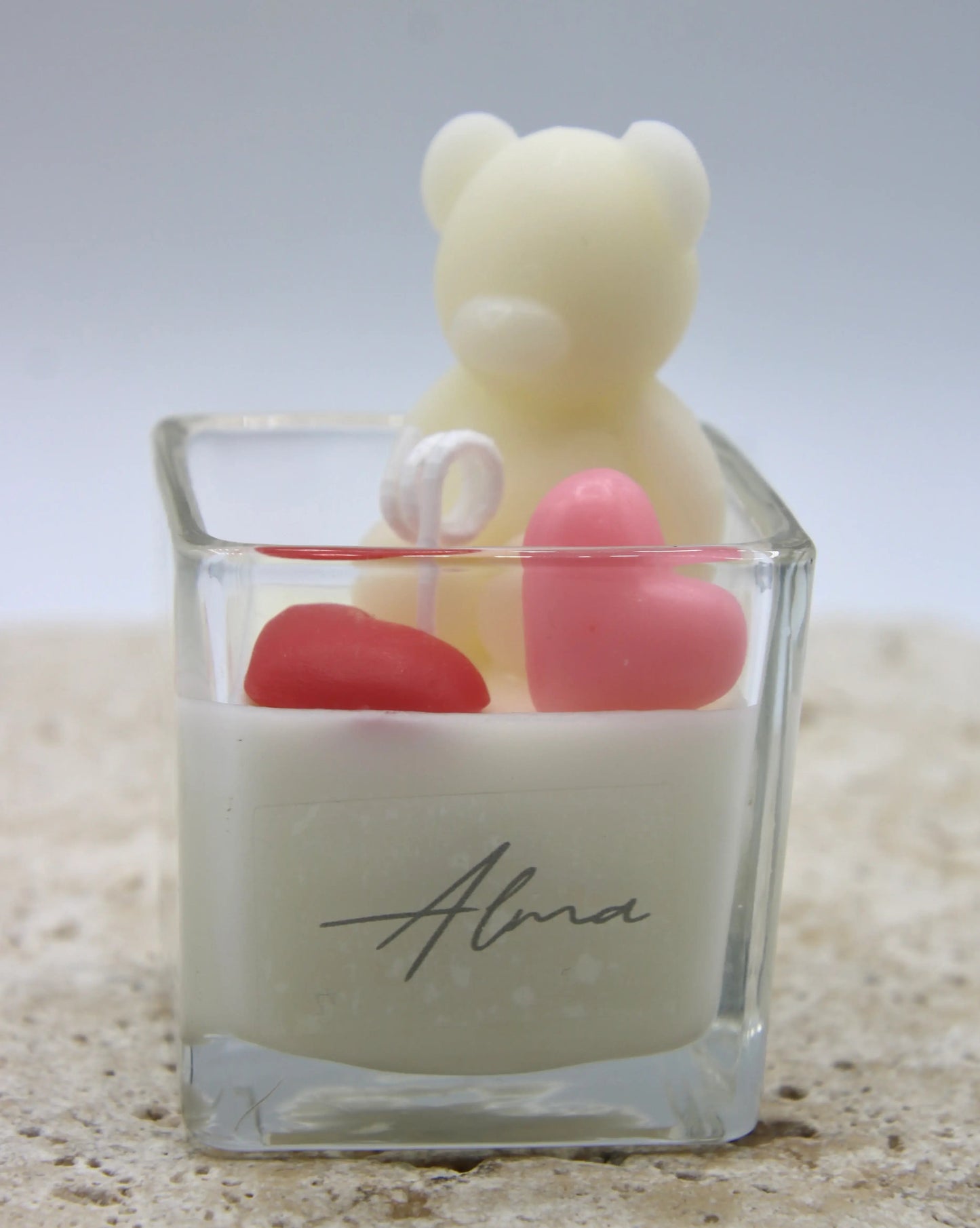 Valentine Baby Teddy Bear Ivory