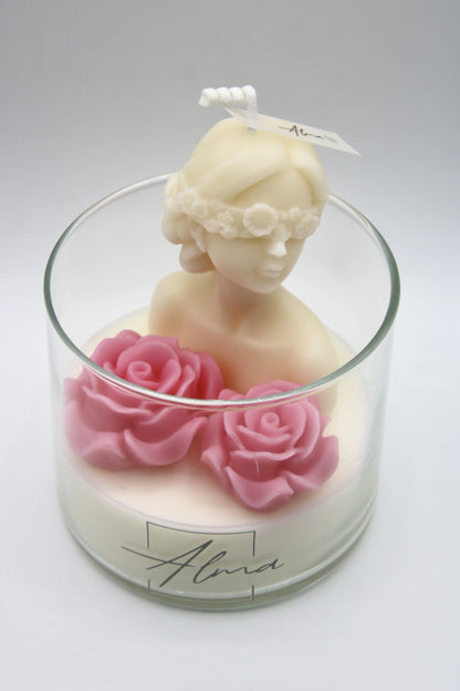 Blindfold Girl in love Close