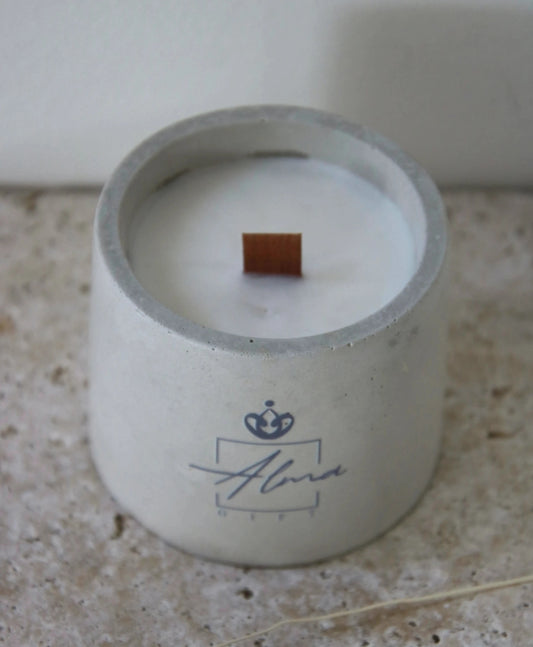 Concrete Cylindrical Candle