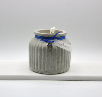Concrete Jar Candle – Jasmine Scent – Zen Decor Candle Miami