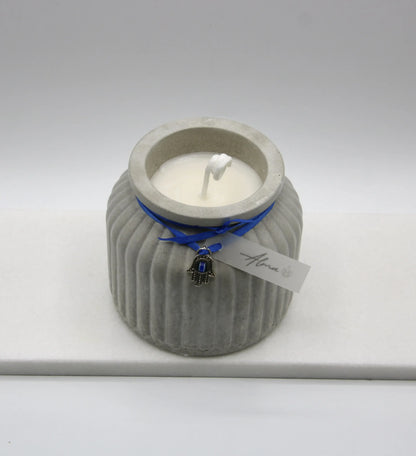 Concrete Jar Candle – Jasmine Scent – Zen Decor Candle Miami Top