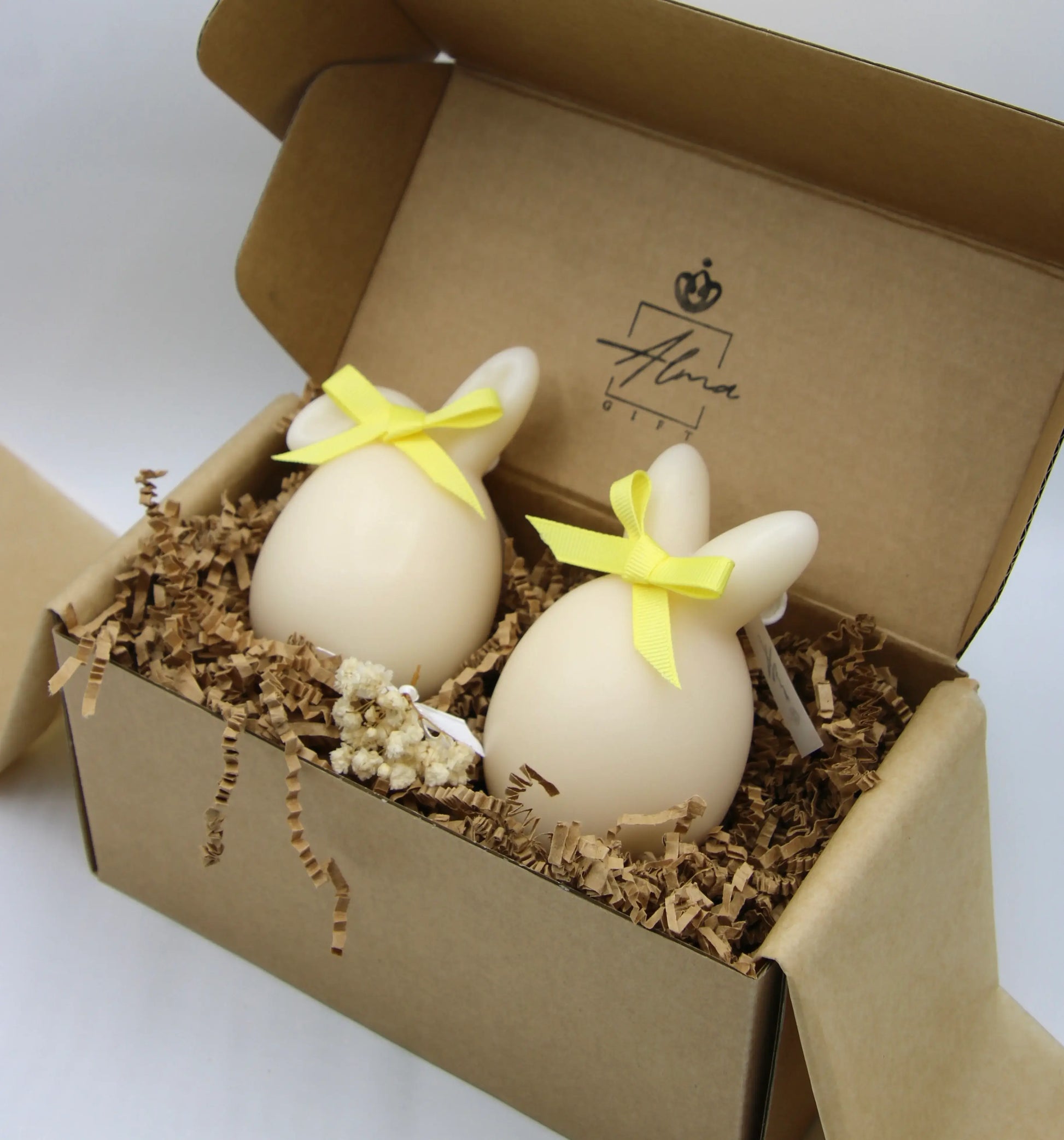 Cute Bunnies Eggs Gift Box Diagonal