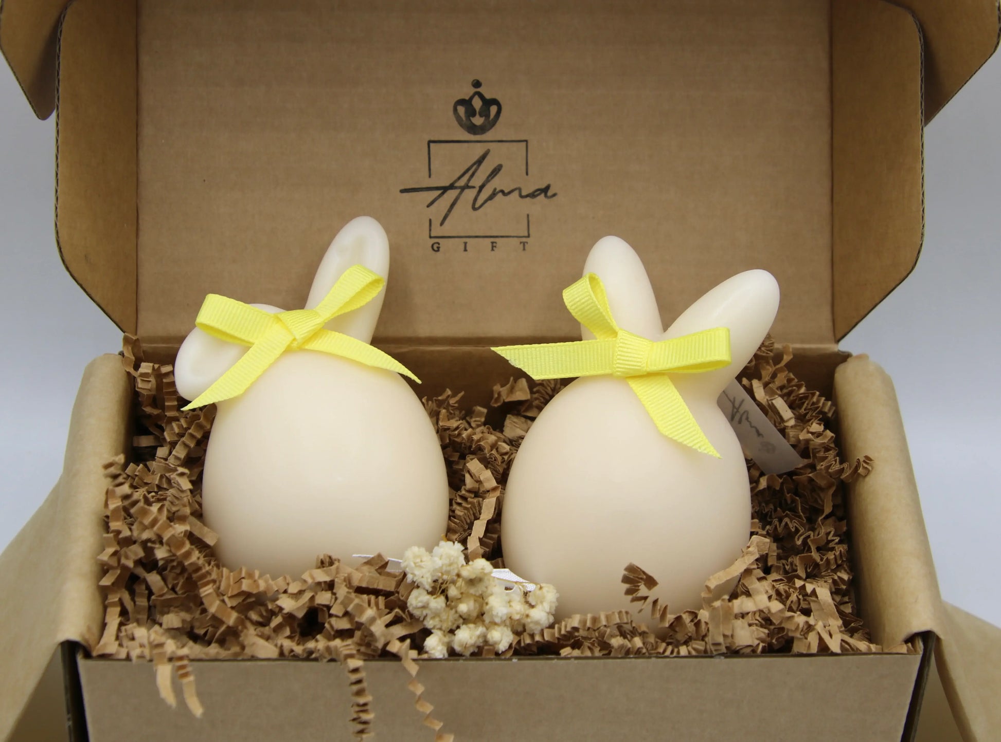 Cute Bunnies Eggs Gift Box Front
