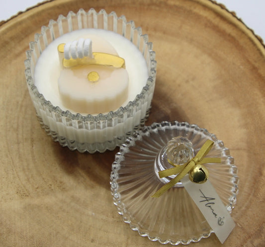 Hand-poured Christmas votive candle – soy wax minimalist holiday decor – Alma Gift two