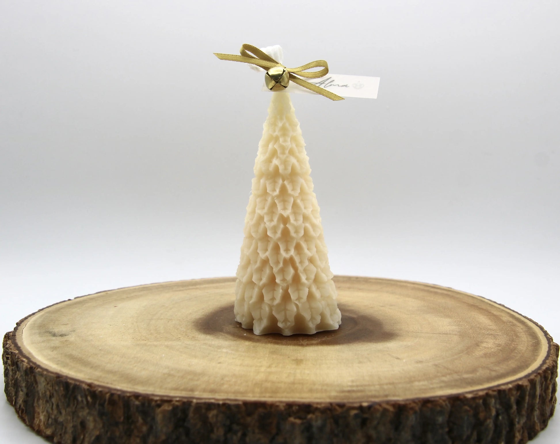 Minimalist holiday tree candle – handcrafted with soy wax – perfect Christmas home accent – Alma Gift