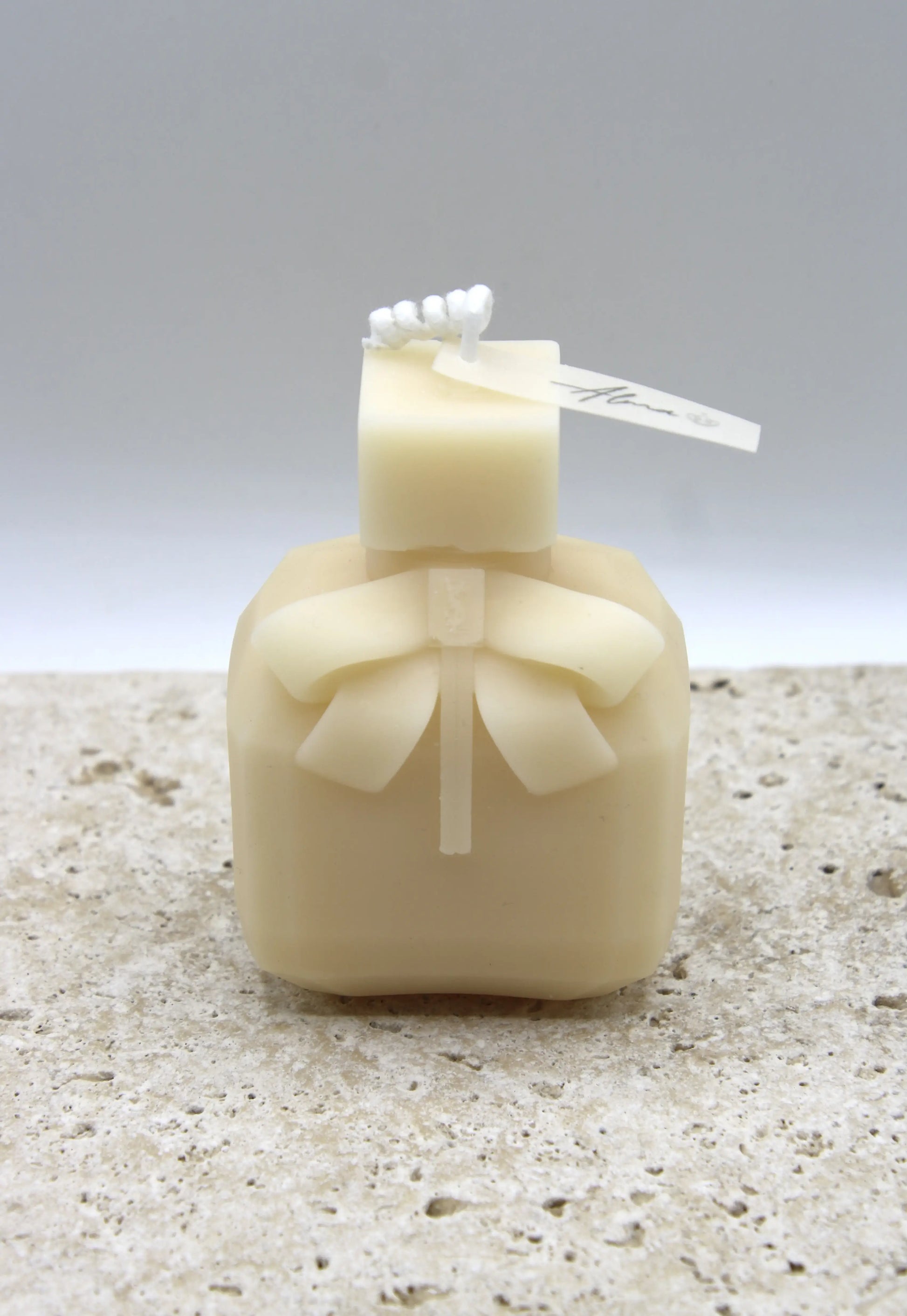 Perfume Bottle Candle Ivory