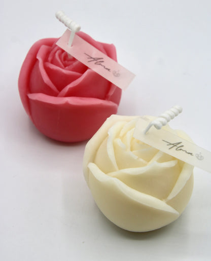 Rose_Candle_Ivory_Pink