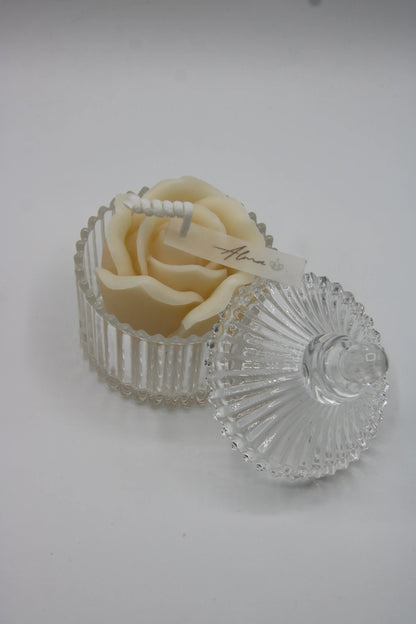 Rose Votive-Ivory
