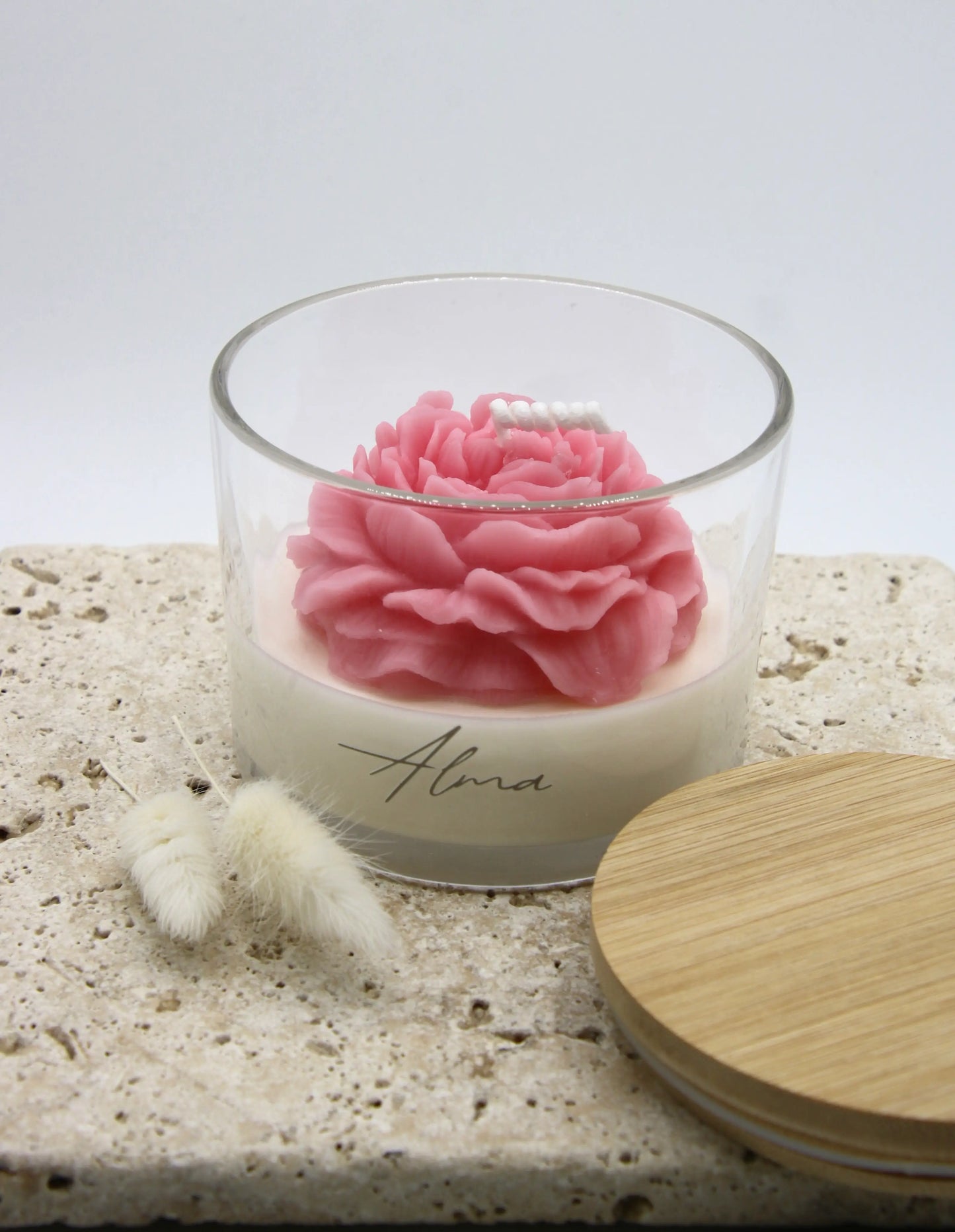 blooming peony pink open
