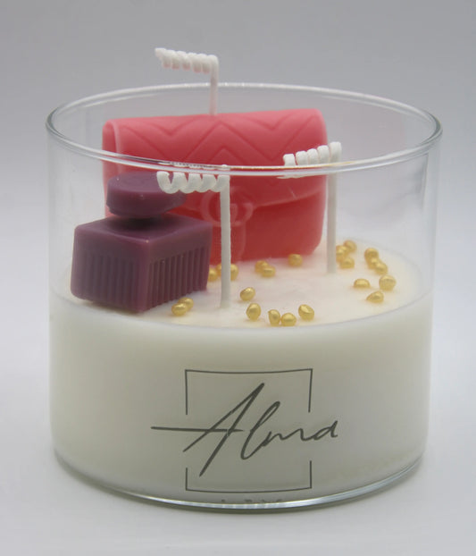 decorative candle with forever grateful for you mom message gift idea