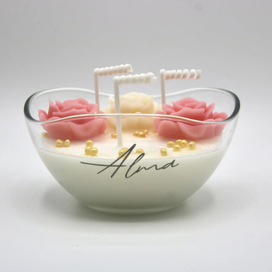 secret message candle for mothers day gift decorative candle pink