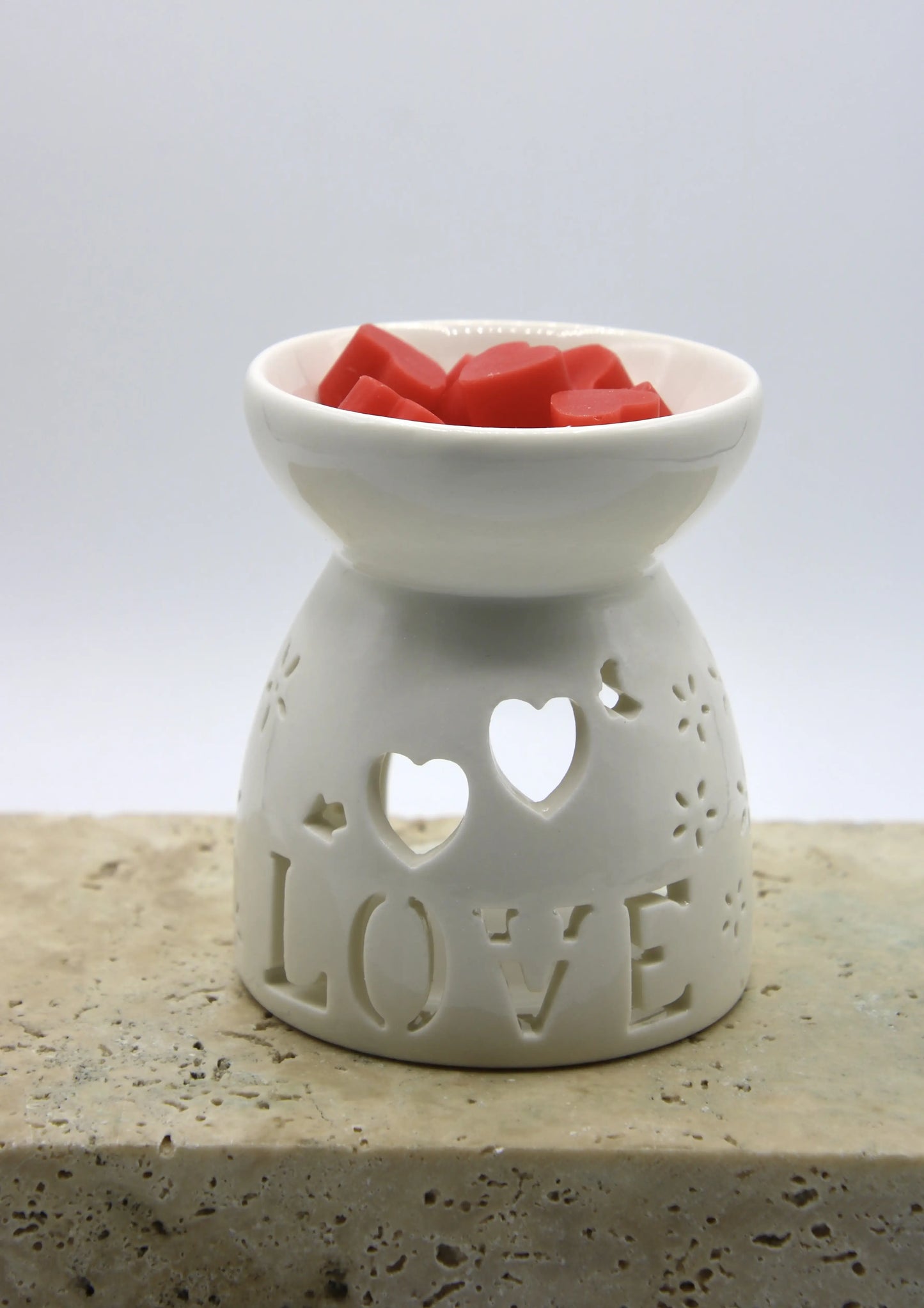 ceramic wax warmer love design gift box with heart wax melts romantic candle set